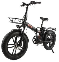 Alba Fold F Premium Fat Bike Elektrikli Katlanır Bisiklet Siyah