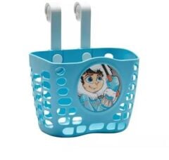 Tex XBYC 1689 Çocuk Bisikleti Gidona Geçmeli Ön Sepet Plastik Mavi