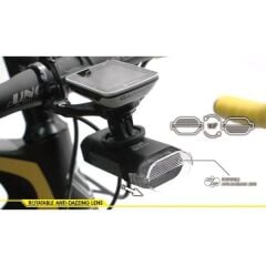 Moon RIGEL PRO 1000 Lümen USB Bisiklet Ön Far