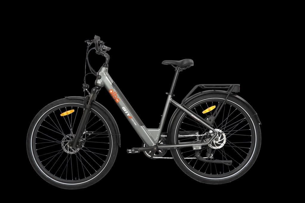 2025 Alba City 2 Elektrikli Şehir Bisikleti H Disk LCD NFC Göstergeli Gri