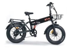 Alba Fold 3 Fat Bike Elektrikli Katlanır Bisiklet Siyah