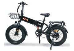 Alba Fold 3 Fat Bike Elektrikli Katlanır Bisiklet Siyah