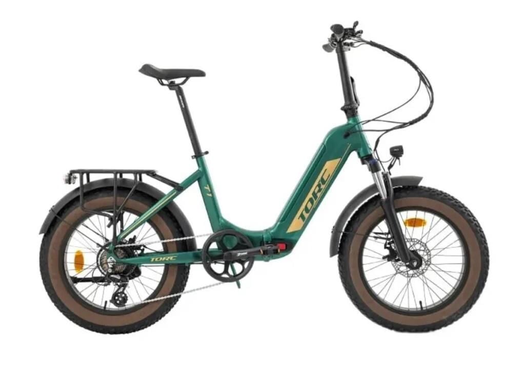 Torc T1F H Disk Elektrikli Katlanır Bisiklet Fat Bike Yeşil
