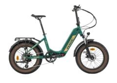 Torc T1F H Disk Elektrikli Katlanır Bisiklet Fat Bike Yeşil