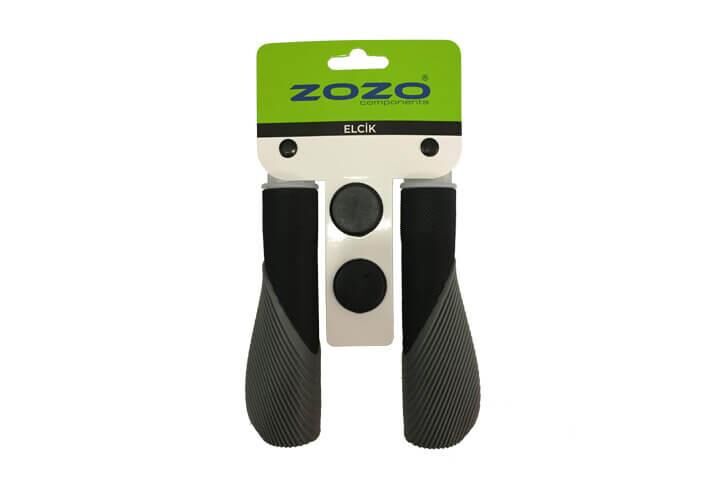 Zozo Plus Silikon Ergonomik Bisiklet Elcik Siyah-Gri