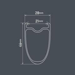 Shimano 105 WH-RS710-C46-TL Centerlock 11/12V Karbon Tubeless Yol Jant Seti